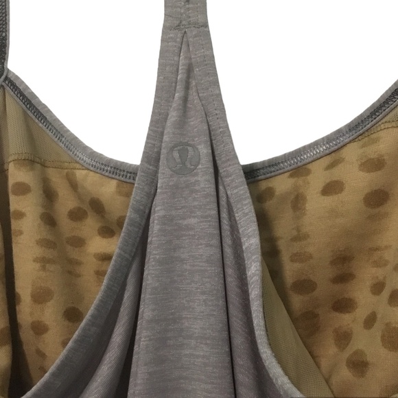 Lululemon top, size small,  gray/silver,  sports tank - Picture 4 of 7